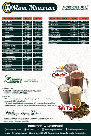 Harga Menu Minuman