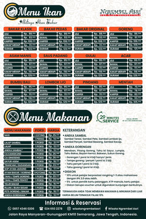 Harga Menu Ikan &amp; Makanan